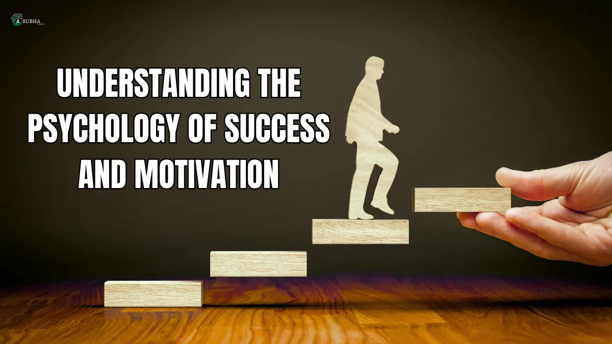 A wooden figure climbing steps with a helping hand, symbolizing success and motivation.