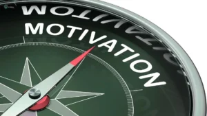 Compass pointing to motivation, showing dopamine’s role in guiding focus and drive
