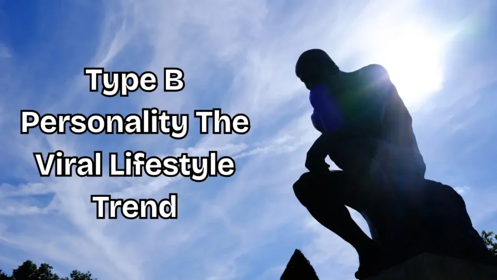 Type B Personality viral lifestyle trend illustration showing balance and reflection.