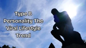 Type B Personality viral lifestyle trend illustration showing balance and reflection.