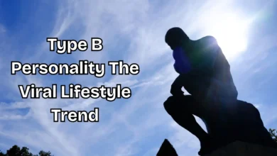 Type B Personality viral lifestyle trend illustration showing balance and reflection.